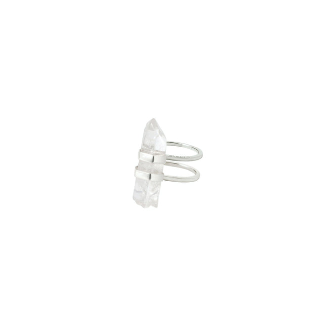 Gaia Double Silver Ring