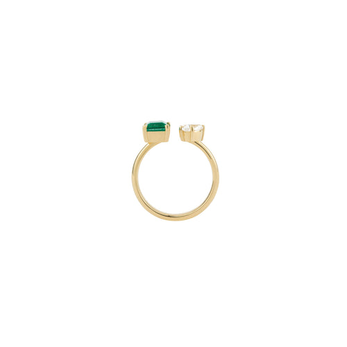 Green Aventurine Double Ring