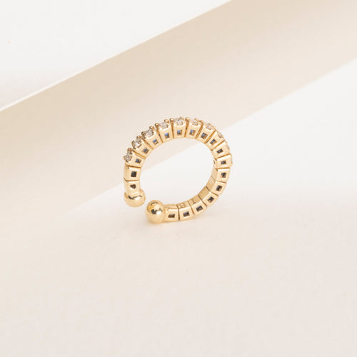Ceremony Diamonds Gold Ear Cuff