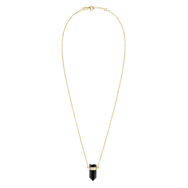 Mini Black Onyx Gold Choker