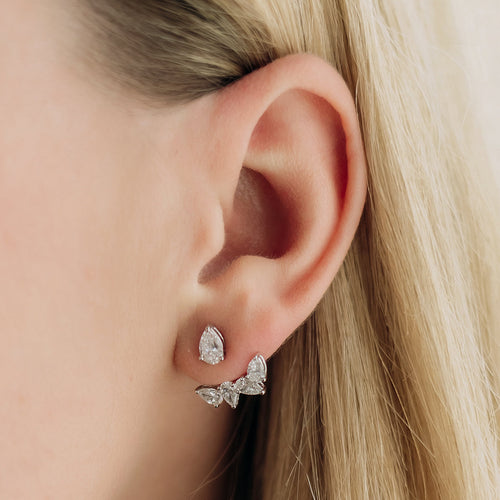 Pear Type & Marquise Diamonds Earring
