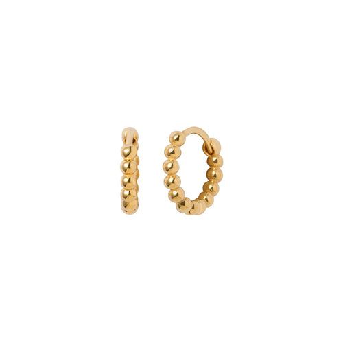 Gold small ball earrings Le Voyage