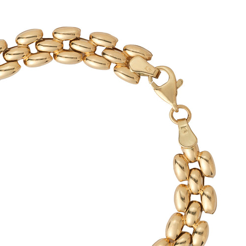 Gold vintage style bracelet Le Voyage