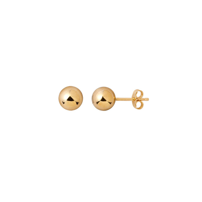 Gold large ball earrings Basic Elements