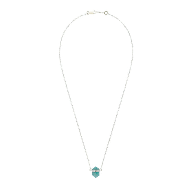 Amazonite Silver Choker