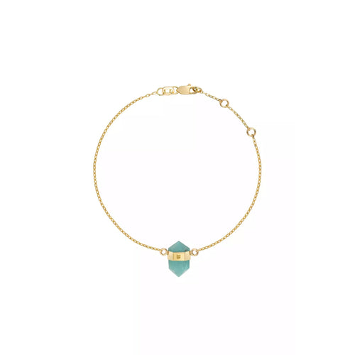 Amazonite Gold Bracelet