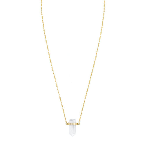 Diamond Gaia Gold Necklace