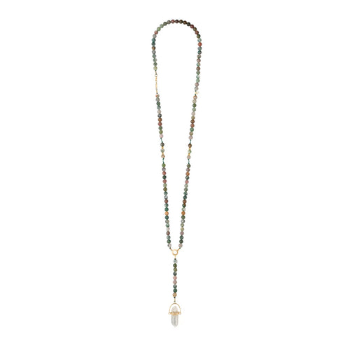 Indian Agate Gold Necklace
