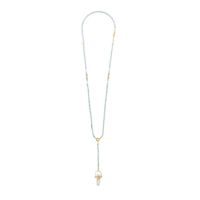 Aquamarine Gold Necklace