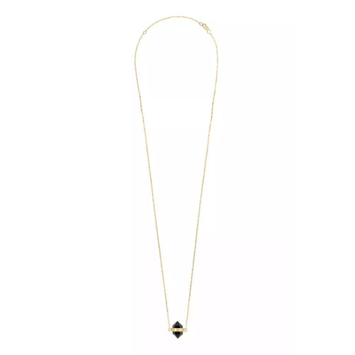 Black Onyx Gold Necklace 55