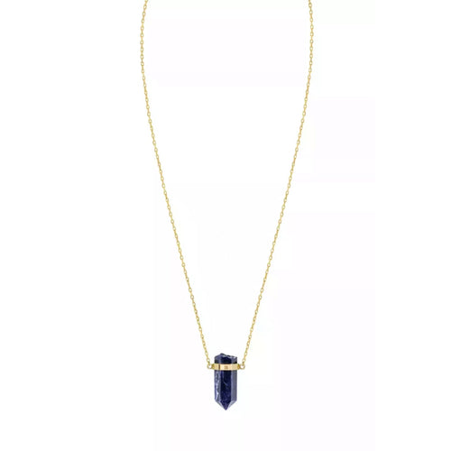 Sodalite Gold Necklace